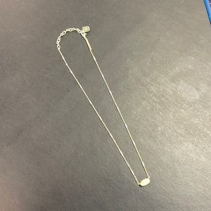 Kendra Scott Silver Bar Choker Necklace